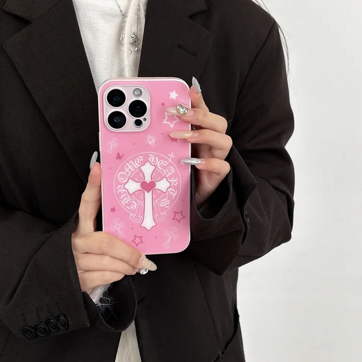 クロームハーツ iphone18proケース 強化ガラス 耐衝撃