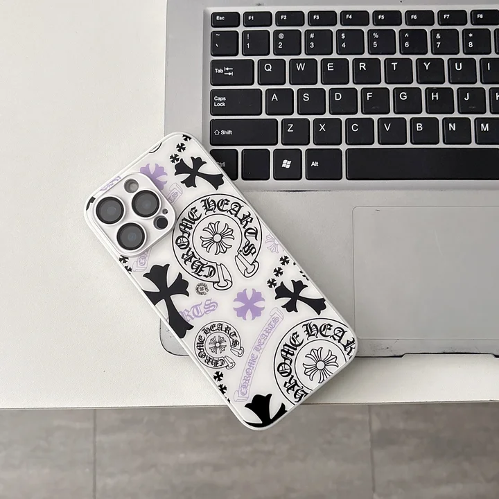クロームハーツ iphone18proケース 背面 ガラス