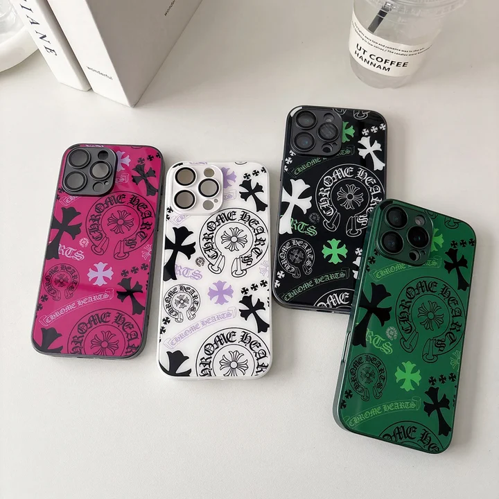 クロームハーツ iphone18proケース 強化ガラス