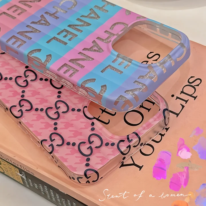 chanel iphone18proケース ストライプ柄