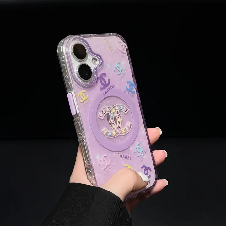 シャネル iphone18proケース スマホグリップ