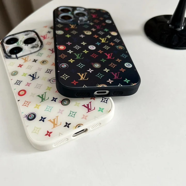 ルイヴィトン 村上隆 iphone18promaxケース 背面 ガラス