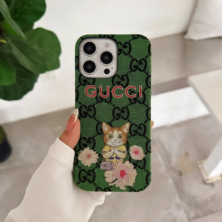 グッチ GG キャンバス iphone18携帯ケース グリーン