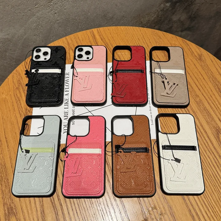 ルイヴィトン iphone18proケース ライチ エンボスレザー