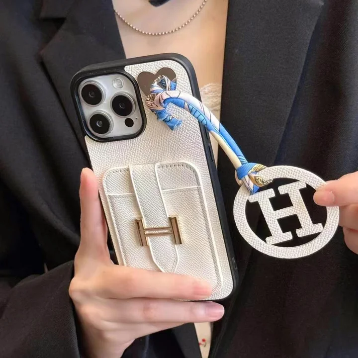hermes iphone18promaxケース チャーム ストラップ