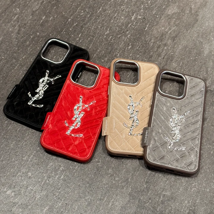 イヴサンローラン iphone18promaxケース エンボス加工