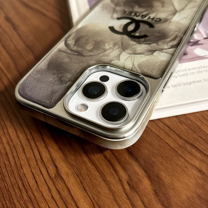 シャネル iphone18promaxケース バラ柄