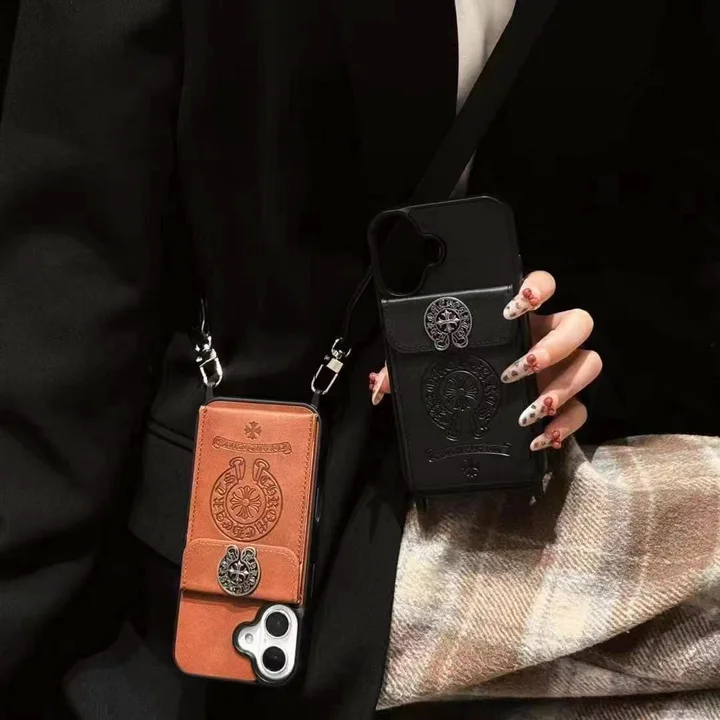 Chrome Hearts iphone18proケース ショルダー ストラップ付き