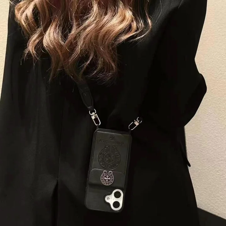 Chrome Hearts iphone18proケース ショルダー ストラップ付き