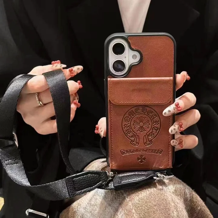 クロームハーツ iphone18promaxケース 背面 カード収納