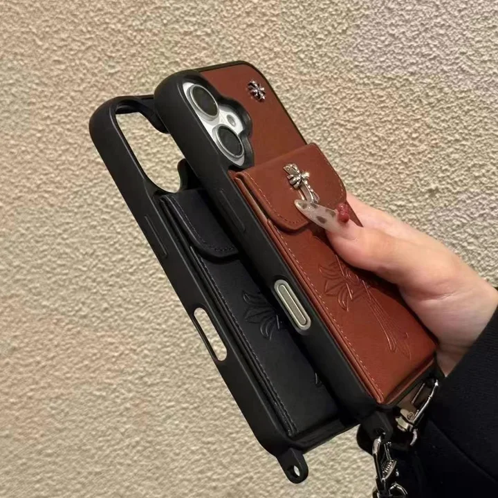 Chrome Hearts iphone18proケース エンボスレザー