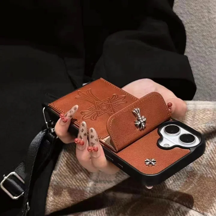 クロームハーツ iphone18promaxケース カードポッケト付き