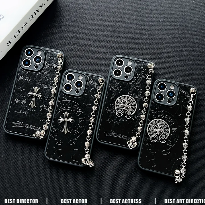Chrome Hearts iphone18proケース 手首チェーン付き