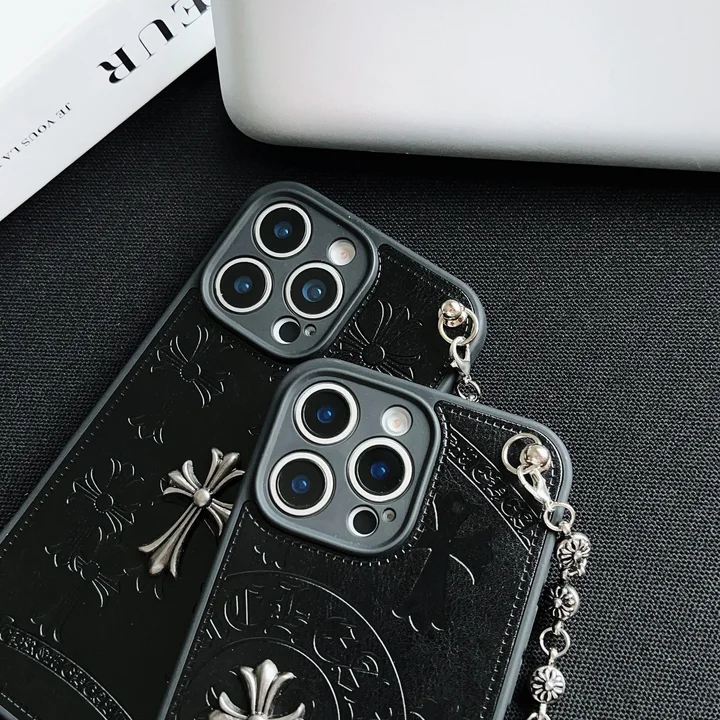 Chrome Hearts iphone18proケース CHクロス チェーンストラップ