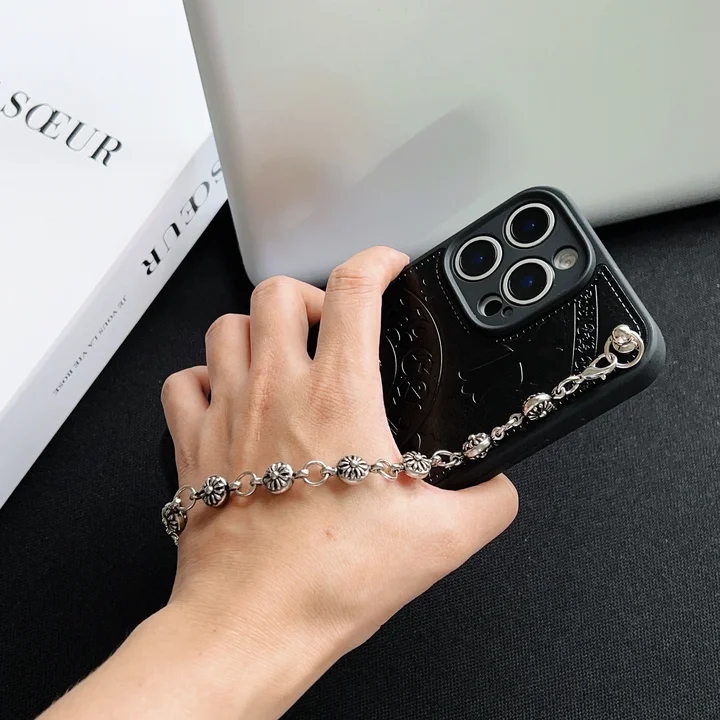 クロムハーツ iphone18promaxケース CHクロス チャーム