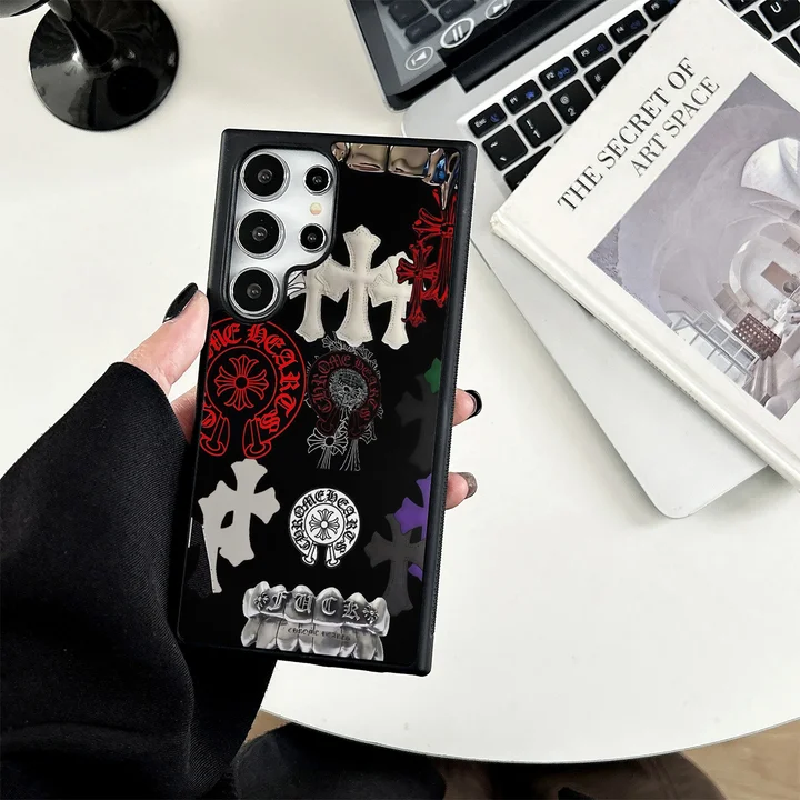 クロームハーツ iphone18proケース CHクロス マルチカラー