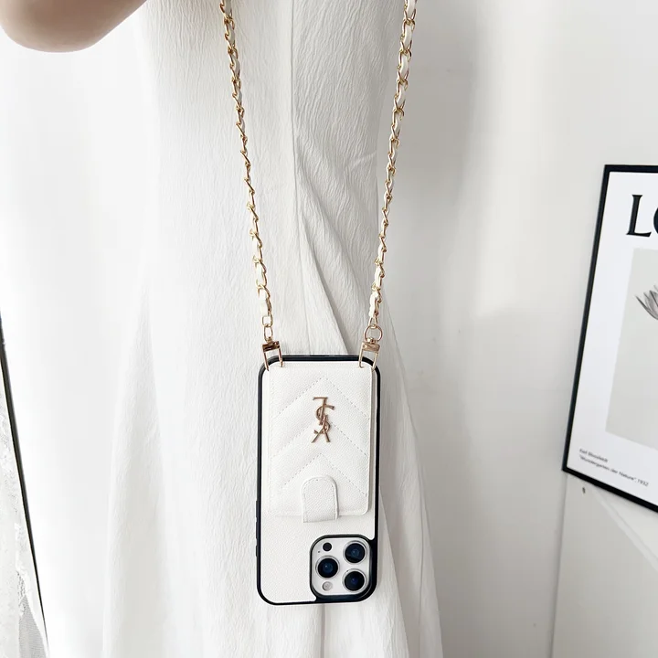 YSL iphone18pro携帯ケース ショルダー ストラップ付き