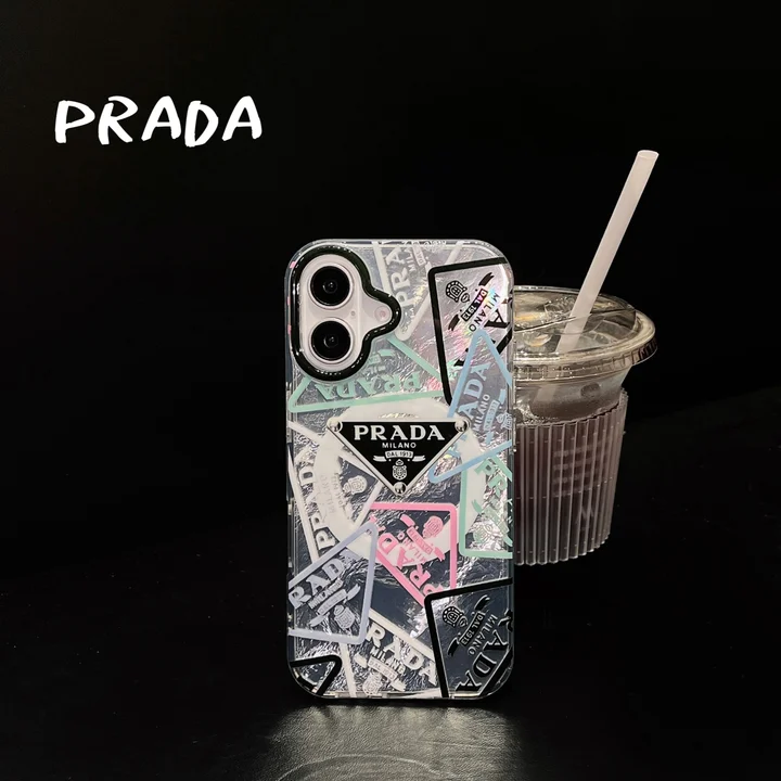 PRADA iphone18proケース 透明 バンパー