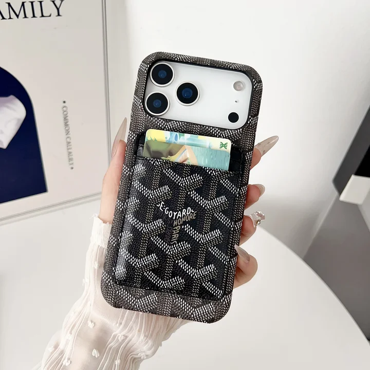 Goyard シグネチャー レザー iphone18promaxケース