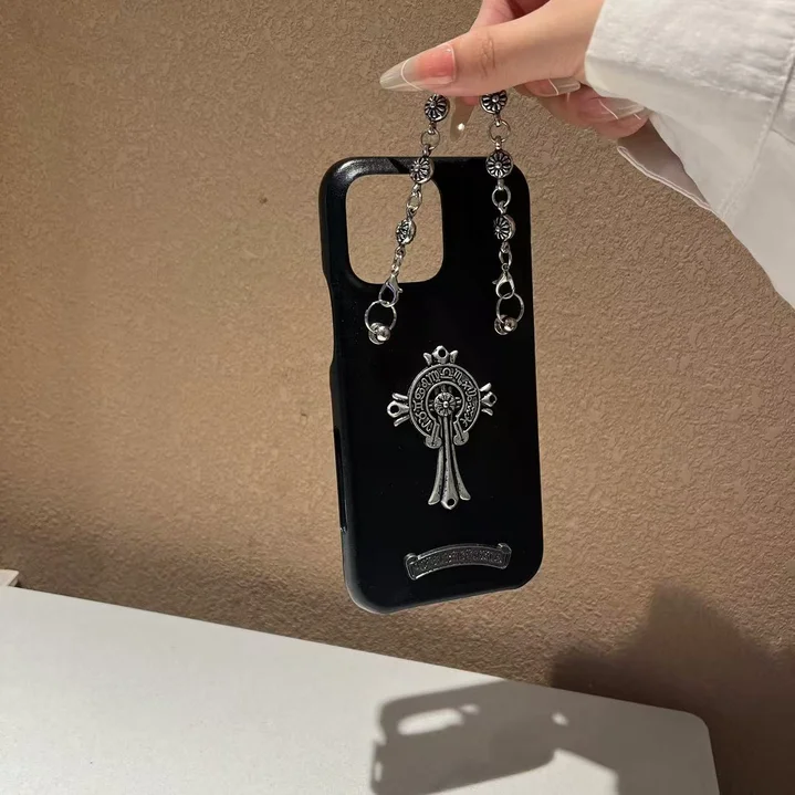 chrome hearts iphone18promaxケース CHクロス お洒落
