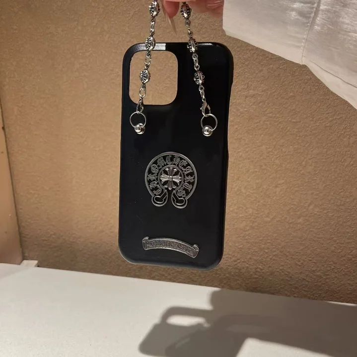 chrome hearts iphone18promaxケース CHクロス お洒落