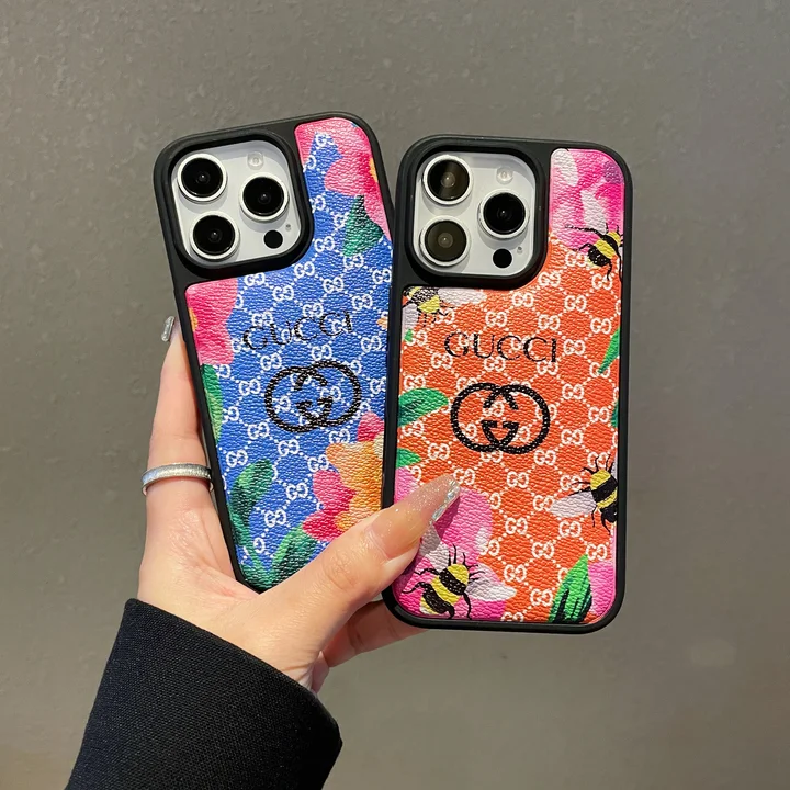 グッチ 風 iphone18ケース GG柄 PUレザー