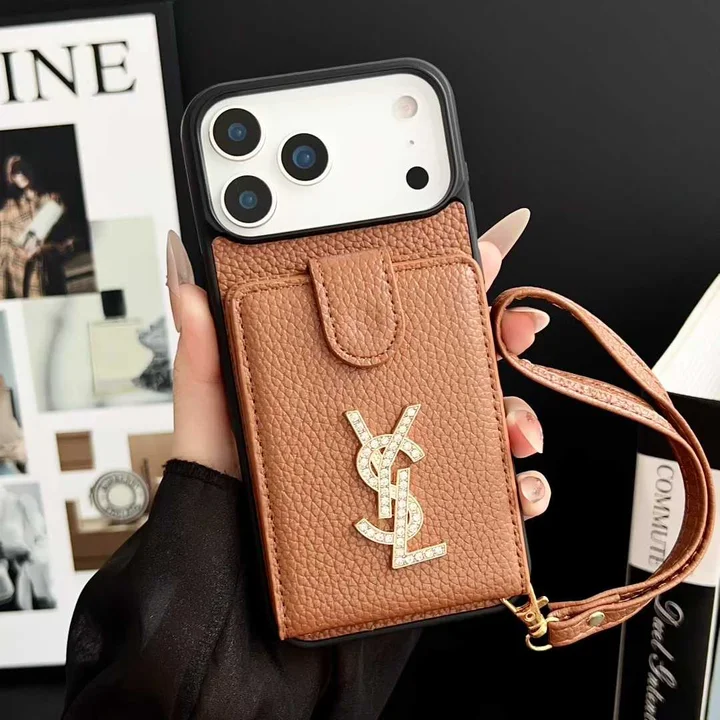 ysl iphone18proケース 落下防止 ストラップ