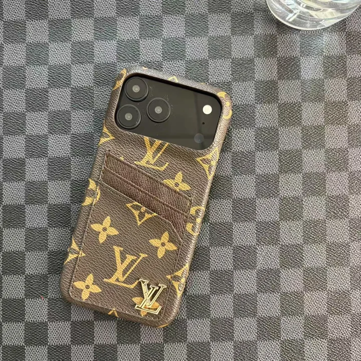 ルイビトン アイフォン 18proケース バイカラー カード収納