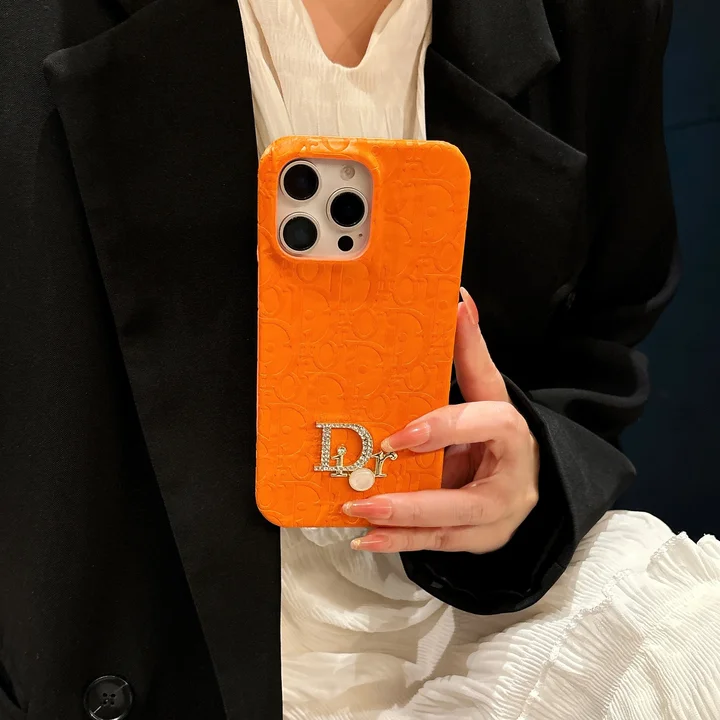 ディオール iphone18promaxケース エンボスレザー