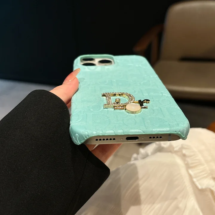 ディオール iphone18promaxケース エンボスレザー