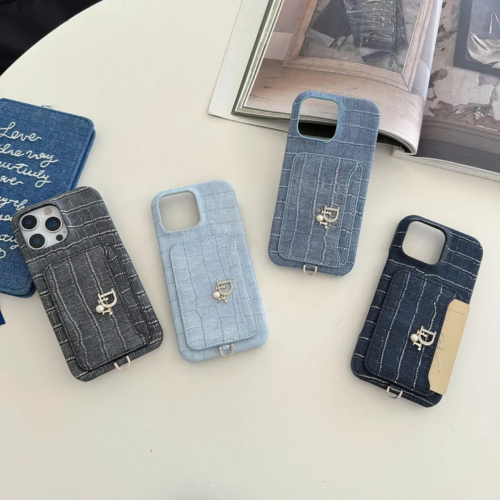 Dior iphone18proケースデニム ワニ柄