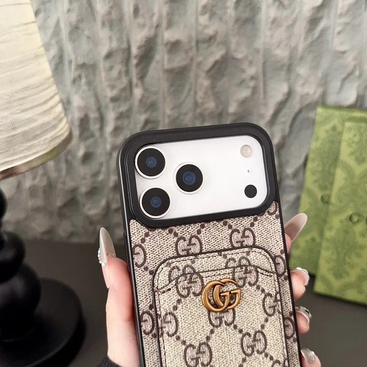 グッチ iphone18promaxスマホケース 背面 収納