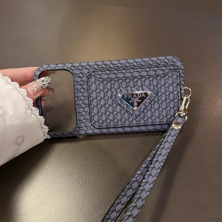 Prada iphone18pro ケース 編み風
