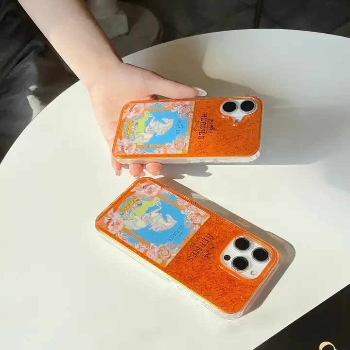 エルメス iphone18ケース オレンジ