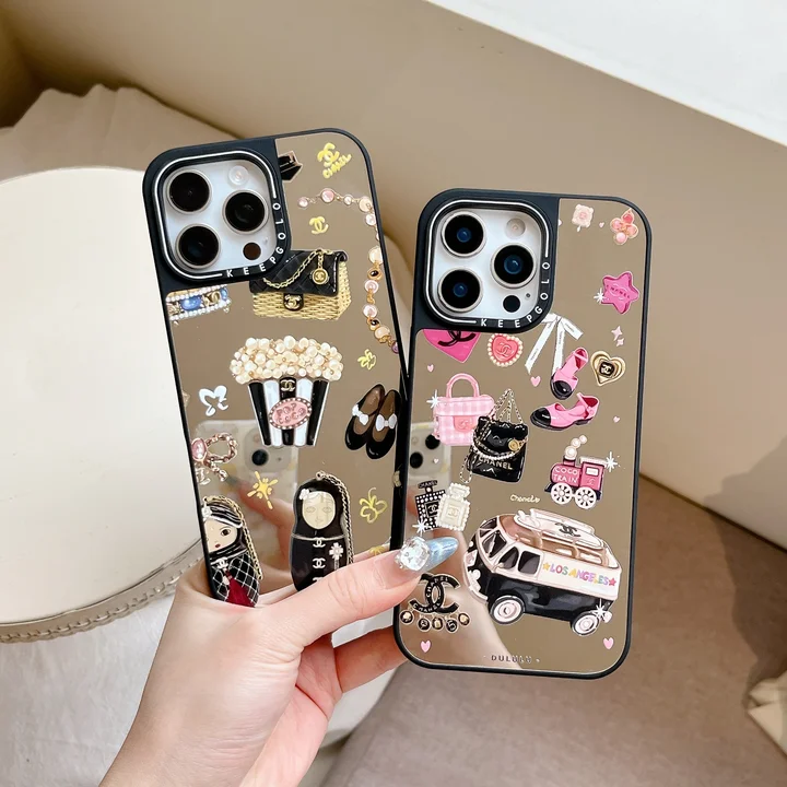 シャネル iphone18pro 携帯ケース 電気メッキ レンズ保護
