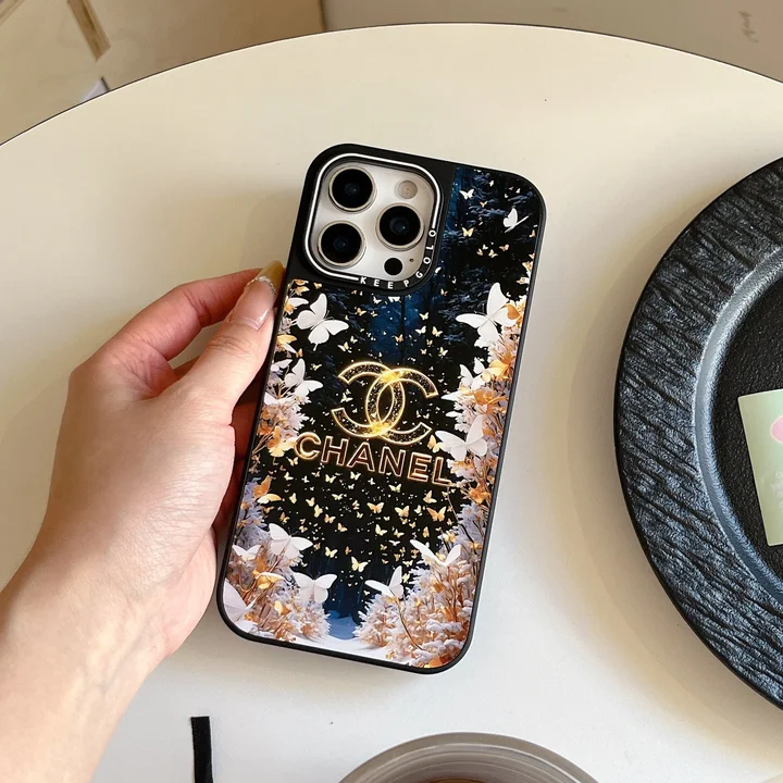 chanel iphone18proケース 花柄&蝶柄 可愛い