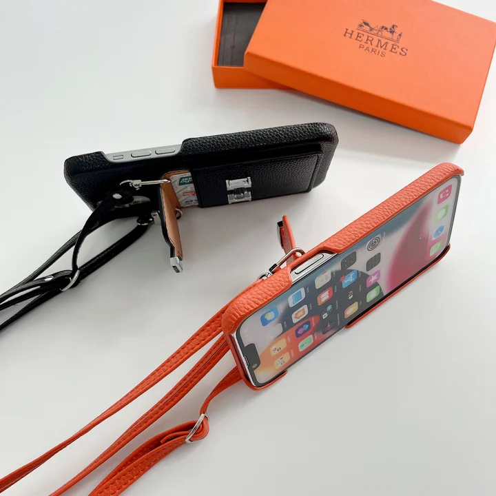 hermes iphone18pro携帯ケース ショルダー ストラップ付き
