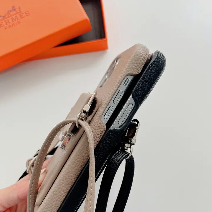 エルメスiphone18promaxケース 背面 カード収納
