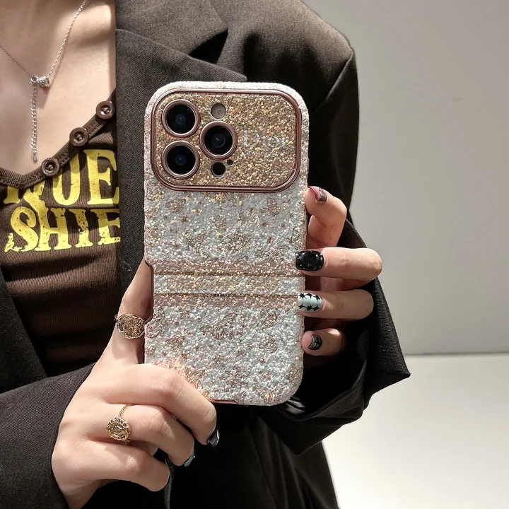 ディオールiphone18pro携帯ケース ラメ