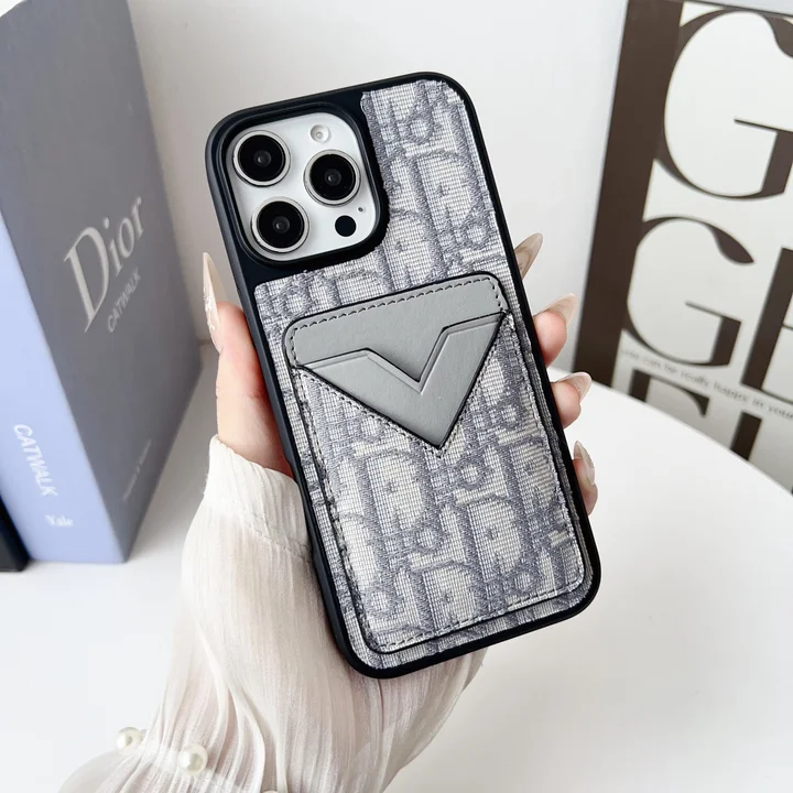 DIOR iphone18proケース オブリーク レザー