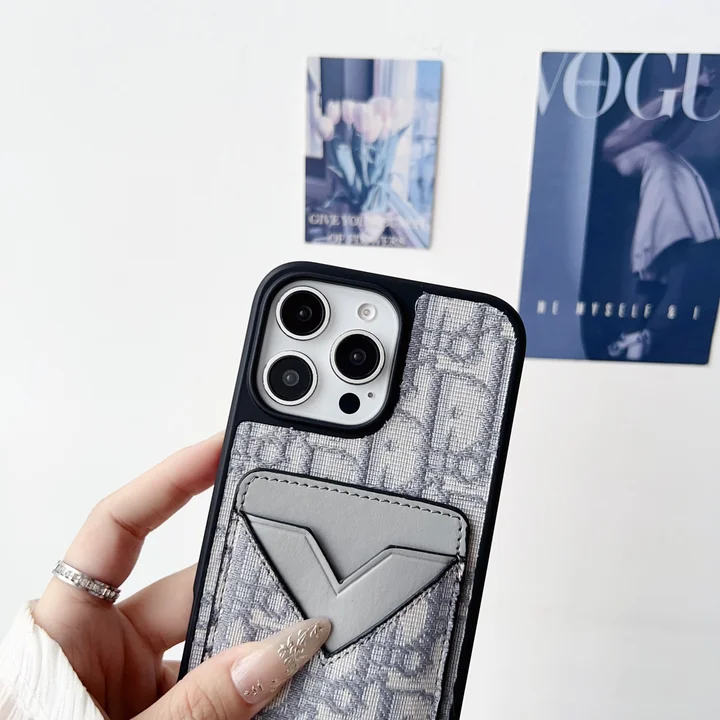 DIOR iphone18proケース オブリーク レザー