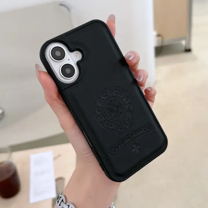 クロムハーツ iphone18proケース CHクロス エンボス加工