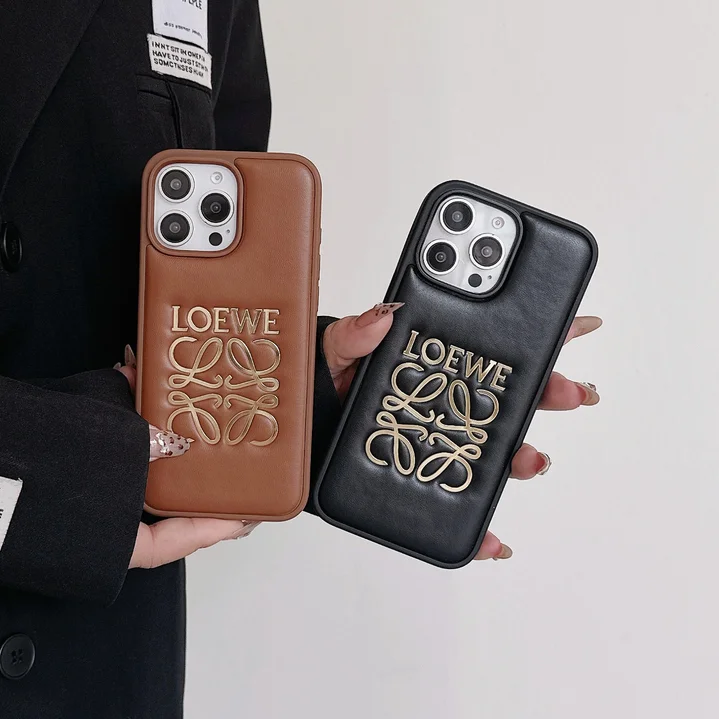 Loewe iphone18pro携帯ケース ラメ 嵌入式