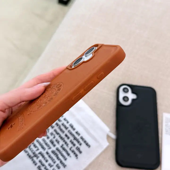クロムハーツ ブラウン iphone18pro 携帯ケース 人気