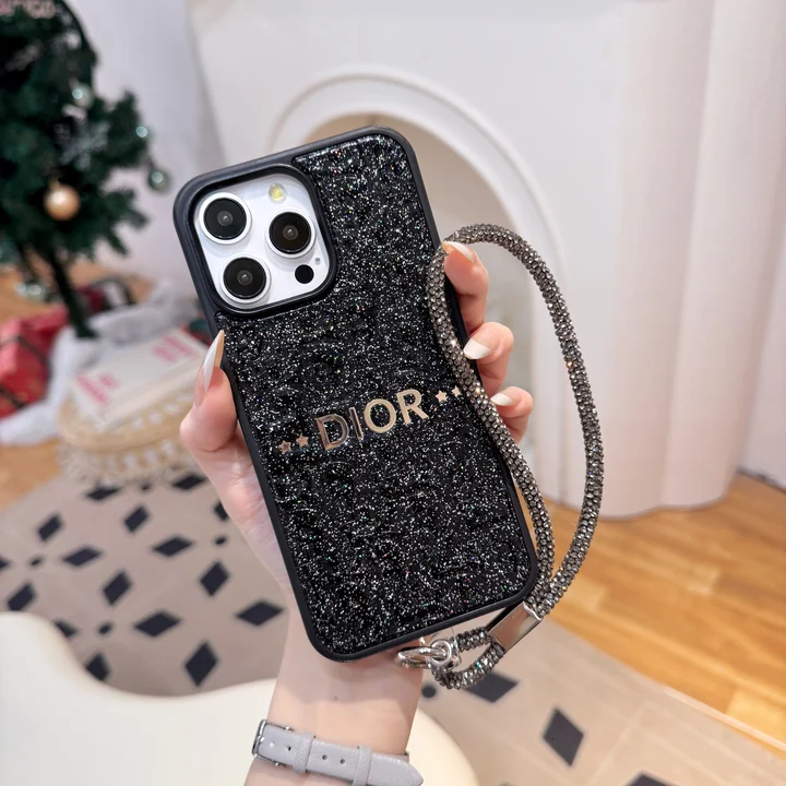 ディオール iphone18promaxケース 短い ストラップ付き