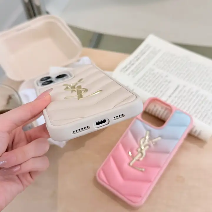 イヴサンローラン iphone18promax携帯ケース キルティングレザー