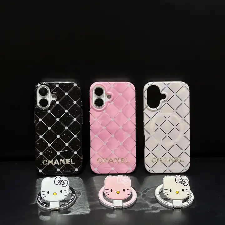 chanel iphone18proケース 360度回転 スマホスタンド