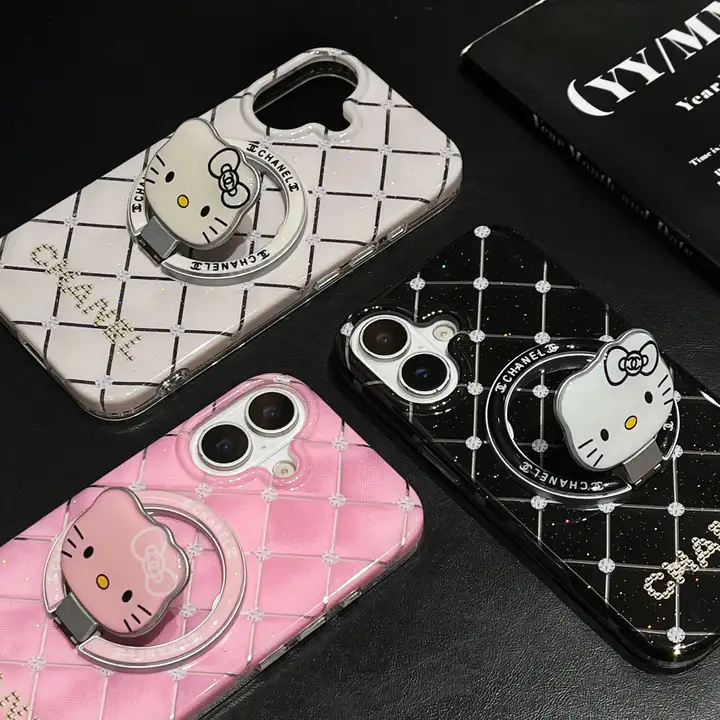 シャネル iphone18proケース 強力磁石 タンド