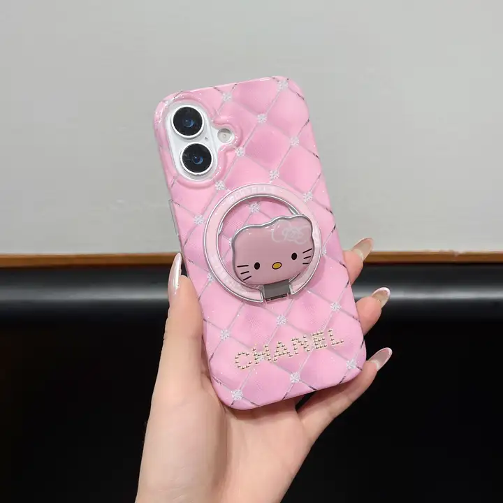 chanel iphone18proケース 360度回転 スマホスタンド