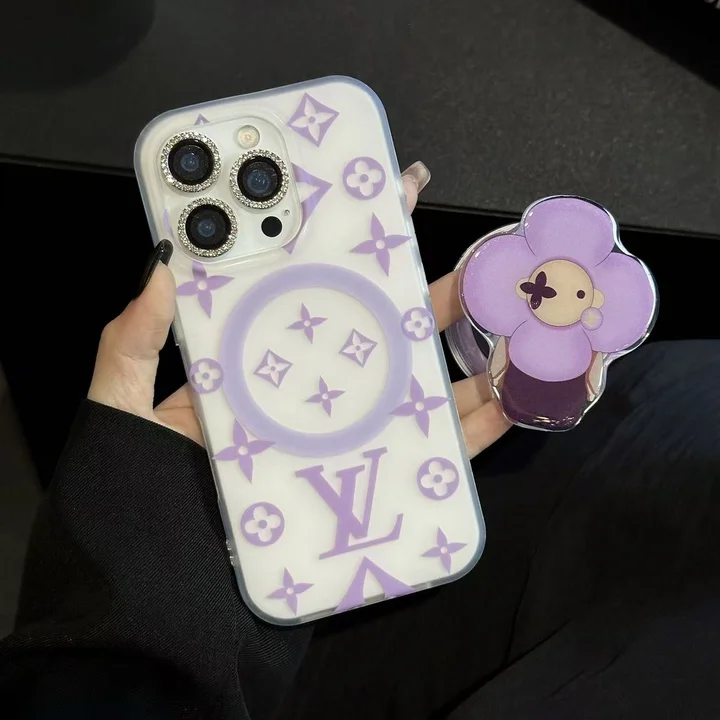 ルイヴィトン iphone18proケース パープル